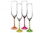 фото Набор бокалов для шампанского из 4 шт. "neon" 190 мл. высота=24 см. Bohemia Crystal (674-296)