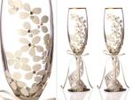 Фото №2 Набор бокалов для шампанского из 2 шт. с золотой каймой 170 мл. (802-510124)