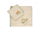 фото Махровые полотенца с вышивкой Сream