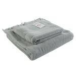 Фото №2 Банное полотенце с бахромой серого цвета essential 70х140 (63148)