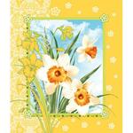 Фото №2 Вафельное полотенце "Цветы весны"