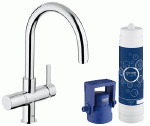 Фото №2 GROHE Blue Pure Смеситель однорычажный для мойки C-излив