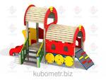 Фото №2 Детский игровой локомотив с горкой