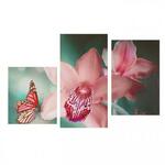 фото Картины PRORAB Мини Модуль на холсте 55х94см "Бабочка с орхидеями" 886648