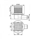 Фото №2 Сливной трап AlcaPlast APV31 105x105/50 с комбинированным гидрозатвором