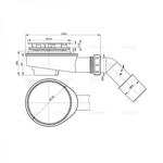 Фото №2 Сифон для душевого поддона AlcaPlast A492CR заниженный