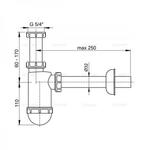 Фото №2 Сифон для раковины AlcaPlast A430