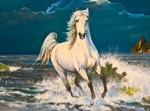 фото Картина "Белая лошадь"
