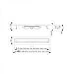 Фото №2 Душевой лоток AlcaPlast Low APZ101-550 с горизонтальным стоком