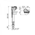 Фото №2 Впускной механизм AlcaPlast A17 1/2" с нижней подводкой