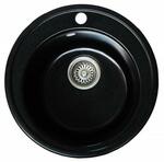 фото Мойка для кухни мрамор Granicom G-009 антрацит (черный) код 100292