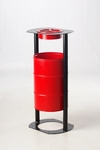 фото Урна ЭКО 30л со съемной пепельницей (красный)