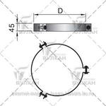 Фото №2 Хомут под растяжки DHRH d 180 полированный