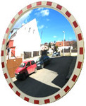 фото Зеркало дорожное с окантовкой круглое D=1200мм