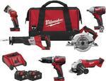 Фото №2 Milwaukee M18 PP6B-502B Набор аккумуляторного инструмента