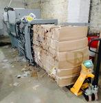 фото Горизонтальный пресс Статико-40А  для вторсырья (картон, пластик, текстиль) и мусора.