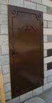фото Дверь металлическая с элементами ковки