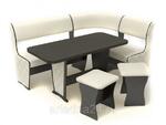 фото Мягкий кухонный уголок со столом и стульями Маэстро Консул-1Лайт с накладками
