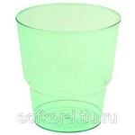 фото Стакан 200 мл кристаллический зеленый для холодных напитков ПС (50 штук / упаковка