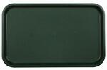 фото Поднос столовый из полистирола 530х330 мм темно-зеленый [1737]