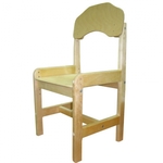 фото Детский регулируемый стул из массива