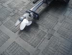 фото Вулканизированное резиновое напольное покрытие для гаража снегоходов или мастерской по ремонту Резиновый Паркет