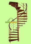 фото Винтовые лестницы металлические.