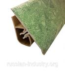 фото Уголок двухсоставной для кафельной плитки внутренний самоклеящийся 25х25х1800 мм зеленый кимберлит с фурнитурой
