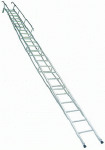 фото Лестница приставная наклонная алюминиевые с поручнями (ЛПНА) ЛПНС