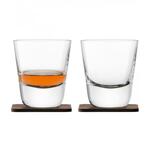 фото Набор из 2 стаканов arran whisky с деревянными подставками 250 мл (59314)