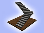 фото Y — образная лестница бетонная и монолитная