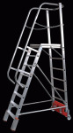 фото Передвижная складная лестница с площадкой