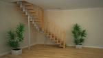 фото Лестница Stairbox с деревянным ограждением для дома
