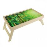 фото Столик для завтрака "Бамбук" стеклянная поверхность