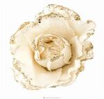 фото Цветок искусственный роза диаметр 15 см на клипсе