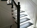фото Лестницы из бука на деревянных тетивах