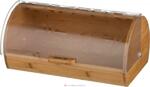 фото Хлебница деревянная с пластиковой крышкой 36х21х17 см,