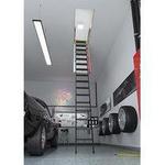фото Лестница чердачная Fakro LMP 86x144 Металлическая для помещений с высокими потолками