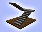 фото П — образная лестница бетонная монолитная лестница
