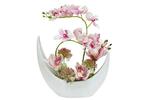 фото Декоративные цветы Орхидея розовая в керамической вазе - DG-JA6081 Dream Garden