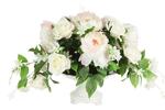 фото Декоративные цветы Розы и пионы в керамической вазе Dream Garden ( DG-15146-AL )