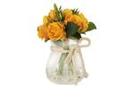 фото Декоративные цветы Розы жёлтые в стекл вазе - DG-JA6030-N Dream Garden