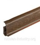 фото Плинтус пвх с мягким краем Wimar 58 мм серия колибри дуб летний (58х22х2500 мм)