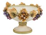 фото Чаша декоративная "виноград" высота=25 см.диаметр=39 см. Ceramiche Stella (341-156)