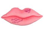 фото Подушка декоративная-губы "самый сладкий поцелуй",55*26 см вышивка