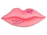 фото Подушка декоративная-губы "самый сладкий поцелуй",55*26 см вышивка