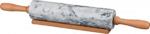 фото Скалка мраморная с деревянными ручками длина 46 см