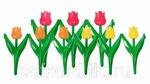 фото Заборчик Тюльпаны 3цветка 30х225см (5секций)