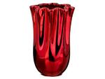фото Ваза "тюльпан красная" 13,5*13,5*21,5 см. Hebei Grinding (112-357)