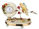 фото Часы настольные кварцевые попугаи 29х30х24 см